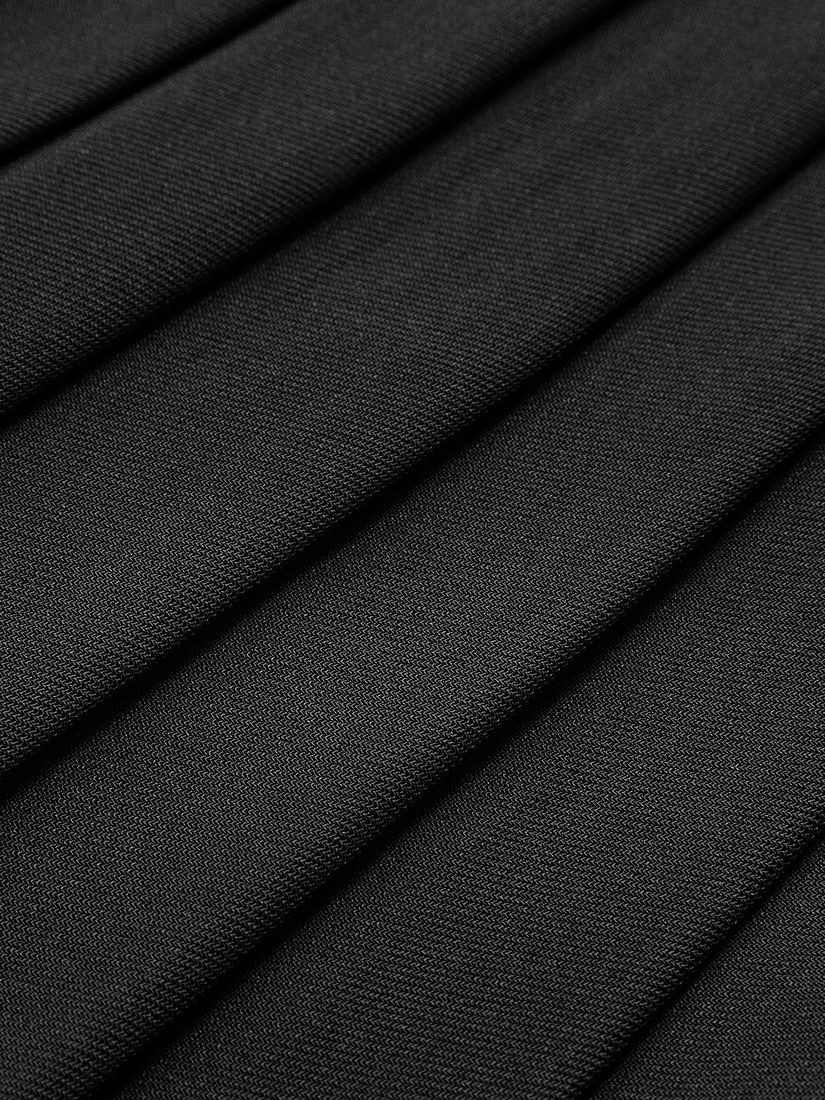 Woven Fabric Pleated Skirt Two Piece Set