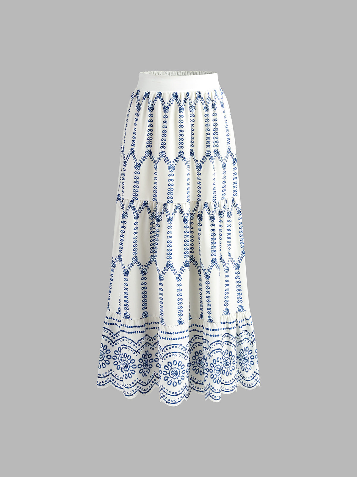 Woven Fabric Tie Back Skirt Set