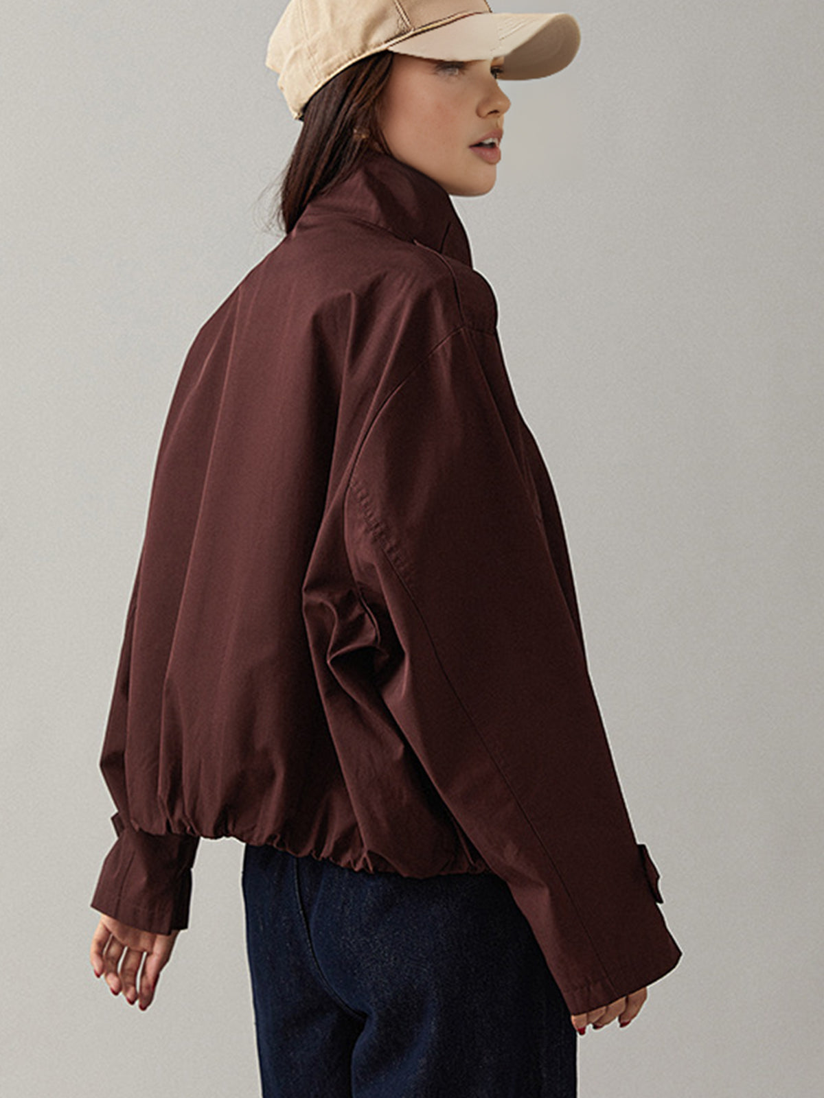 Woven Long Sleeve Trench Coat